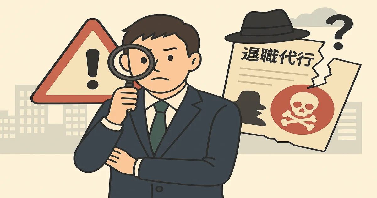 違法業者のトラブルと安全な退職代行の見分け方を紹介