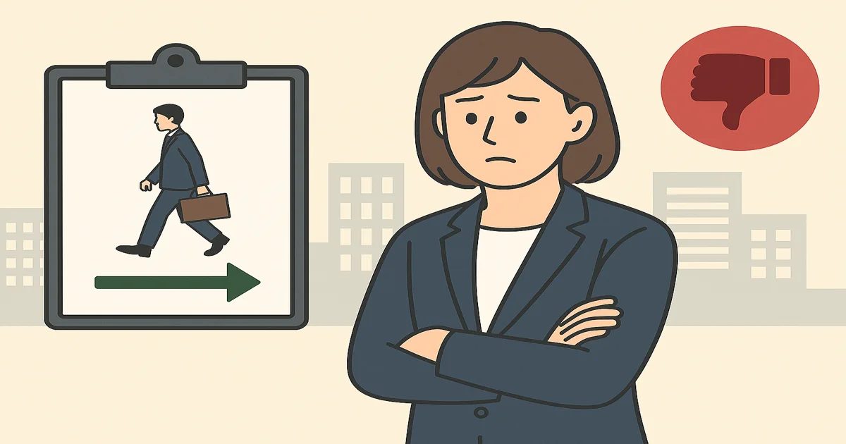 退職代行で辞めると転職に不利か検討しているイメージ